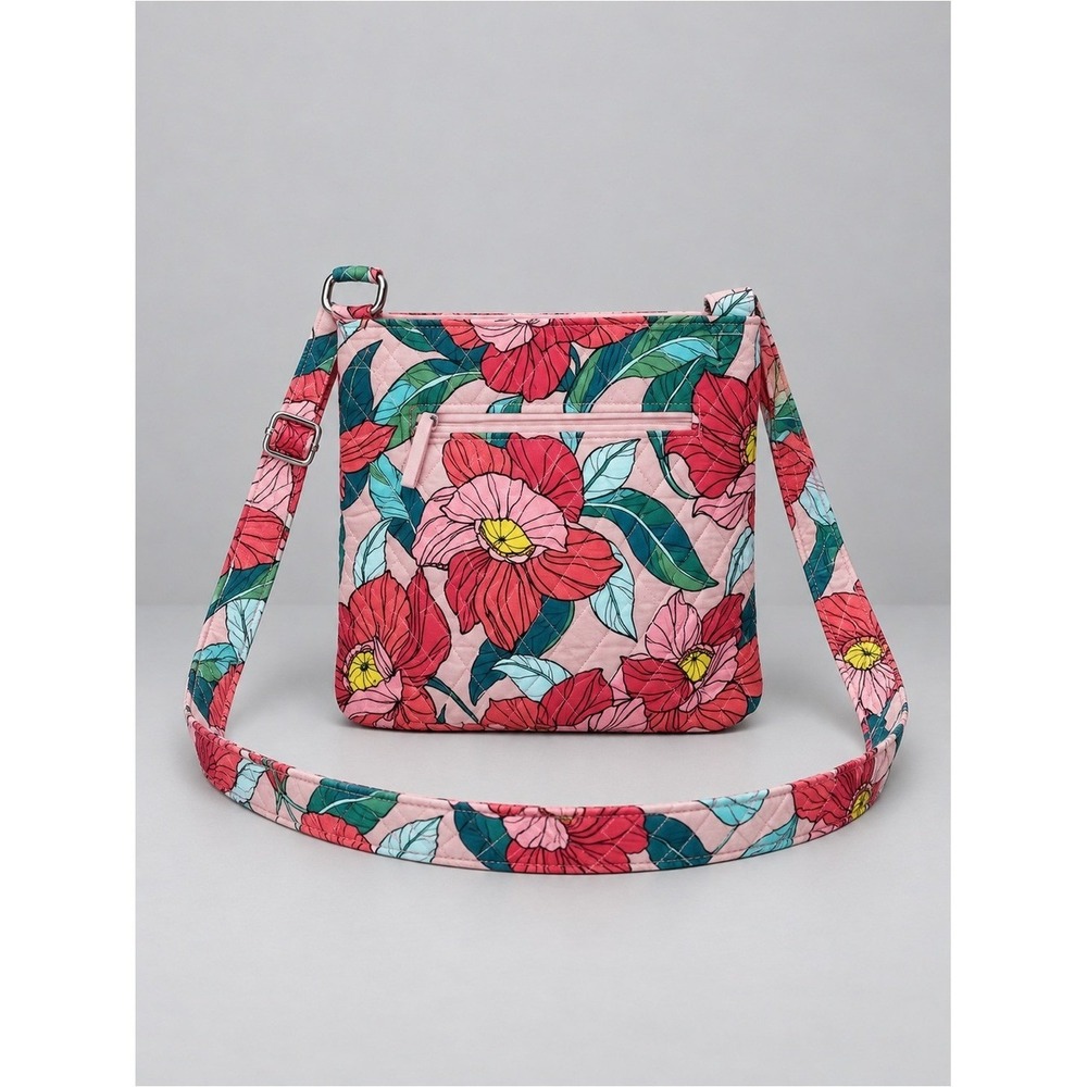 Vera Bradley Vintage Floral Hipster Crossbody Bag Purse Floral Quilted